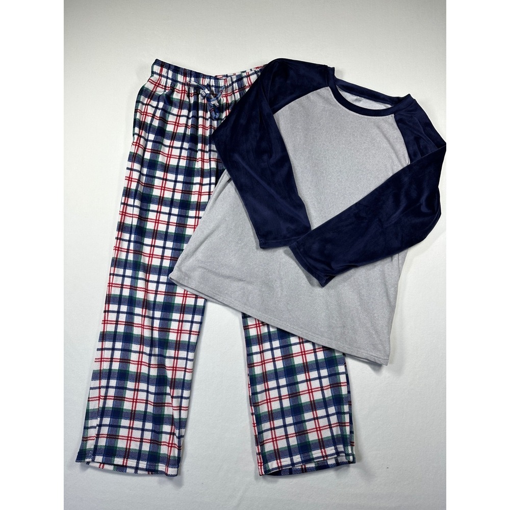 Womens Plaid Pajama Set Top Pants Cozy Loungewear Size M - Picture 2 of 15